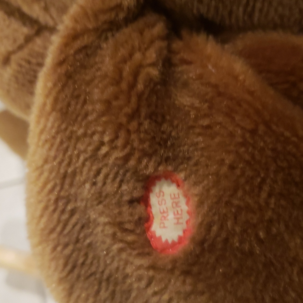 HAPPY TRAILS Plush Elephant Rocker Ride On Toy with Sound- Baby/Kids/Toddler EUC - Picture 9 of 13